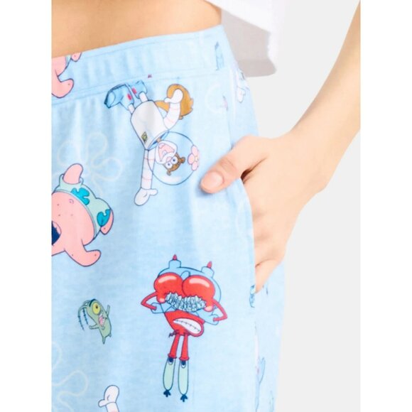 SpongeBob SquarePants Womens Lounge Pajama Sleep Pants With Pockets Large - Picture 5 of 7
